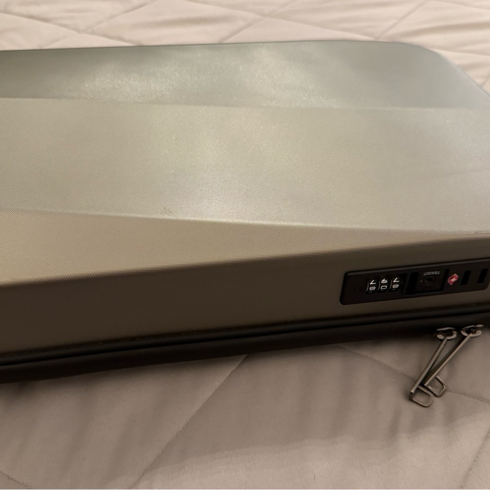 Silver and Black TSA Lock Briefcase